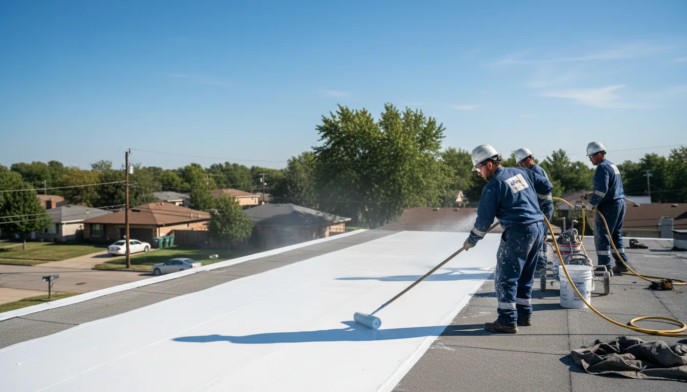 Commercial roof coating in Greenville, NC near me
